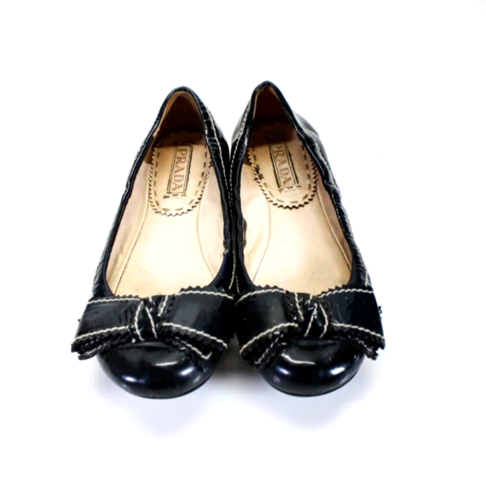 EUC Black Prada Ballet Flats